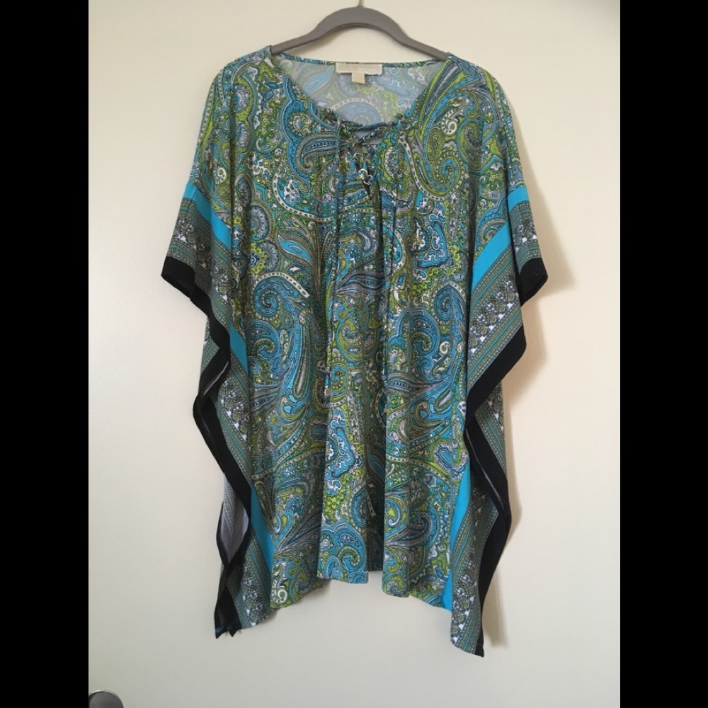 Michael Kors Paisley Poncho